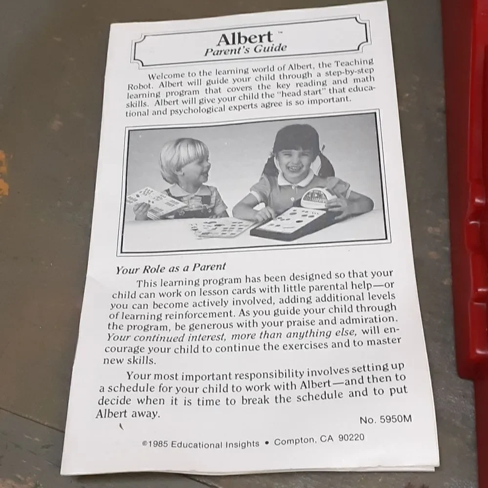 Albert The Teaching Robot Reading Math Educational Insights 5950 Ages‎ 3-6 VTG